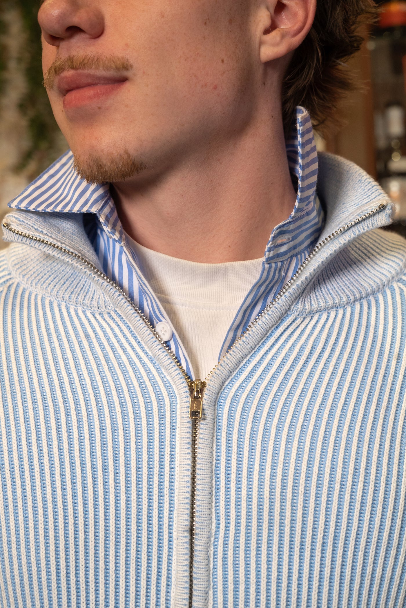 Ice Blue Foundation Zip